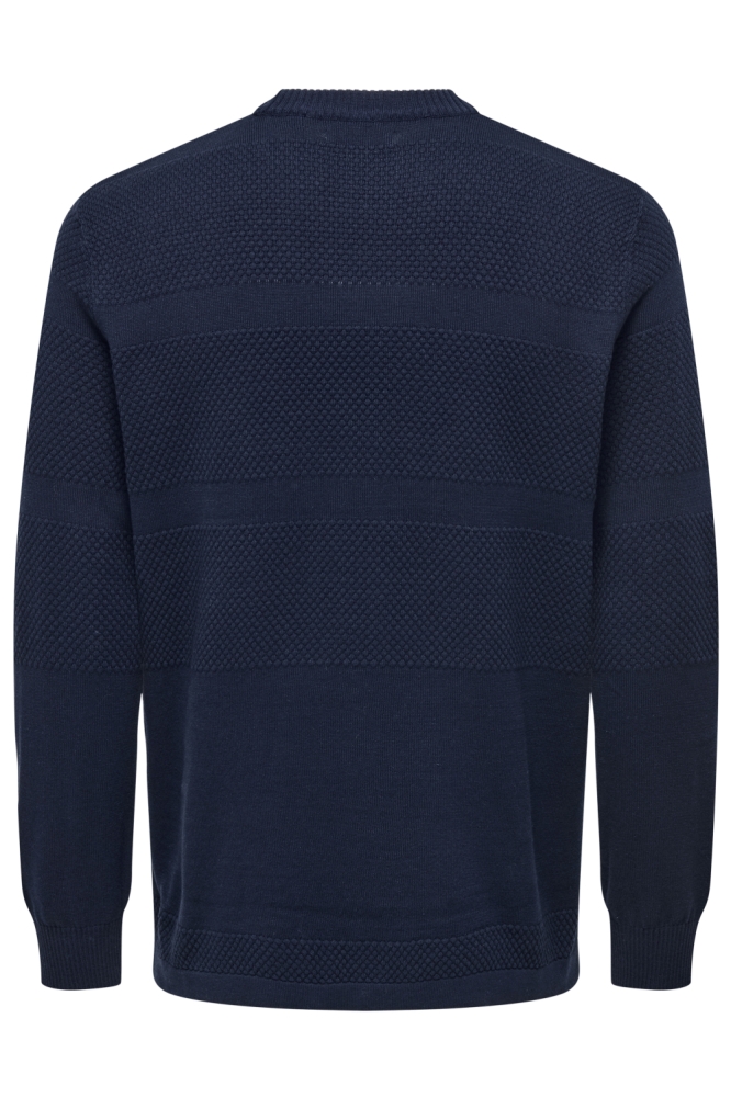 ONSMALIK REG 12 PINAPLE CREW KNIT N 22033298 NAVY BLAZER